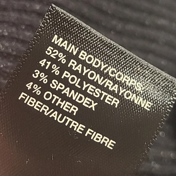 NWT Zella actiwear women's sz.1X black with metallic fabrics( E) - Picture 12 of 12